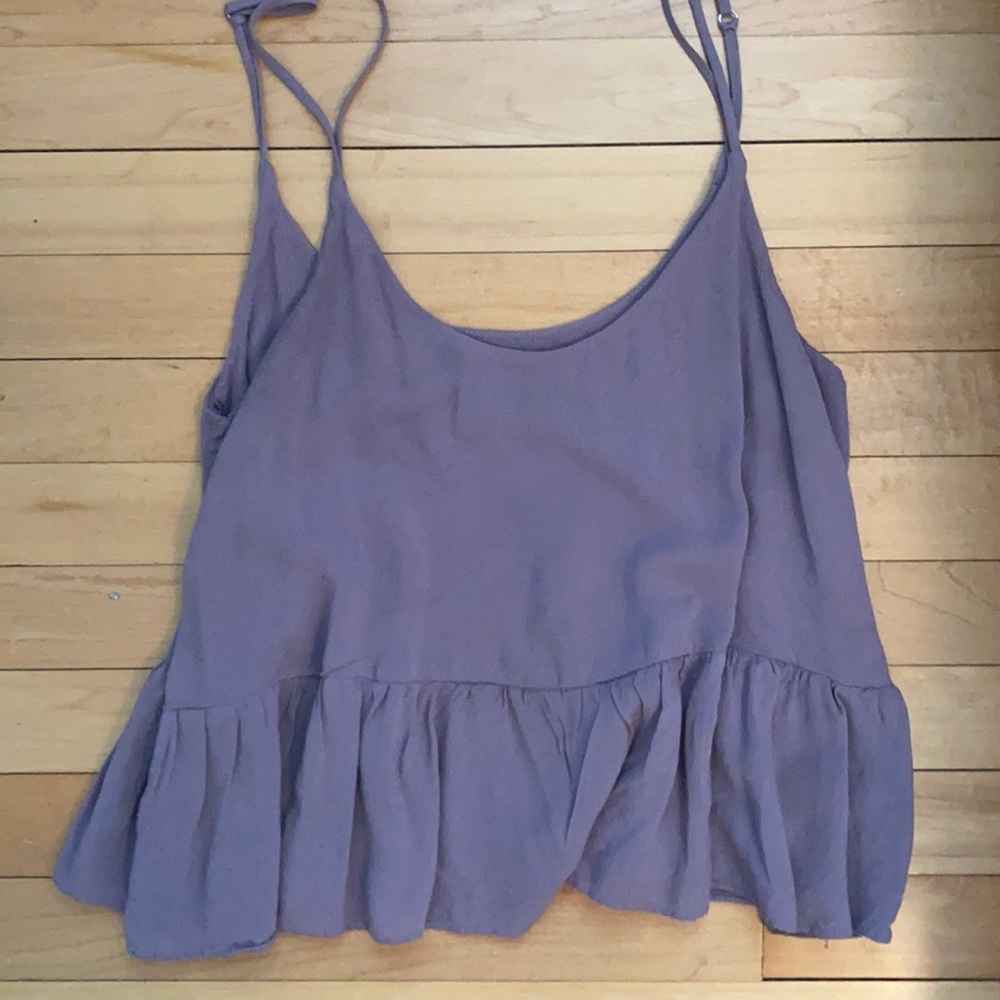 Purple TopShop Peplum tank
